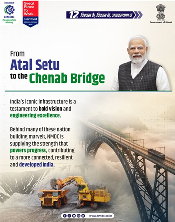 NMDC’s role: From Atal Setu to Chenab Bridge